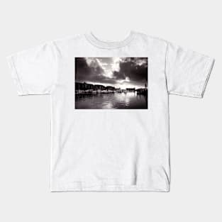 Cloudscape over Swansea Marina, South Wales - 1996 Kids T-Shirt